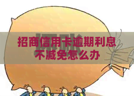 招商信用卡逾期利息不减免怎么办