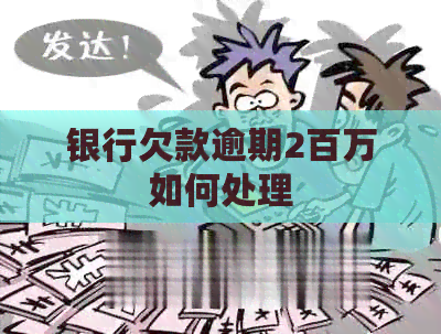 银行欠款逾期2百万如何处理
