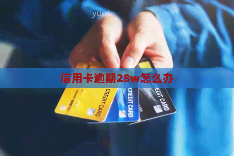 信用卡逾期28w怎么办