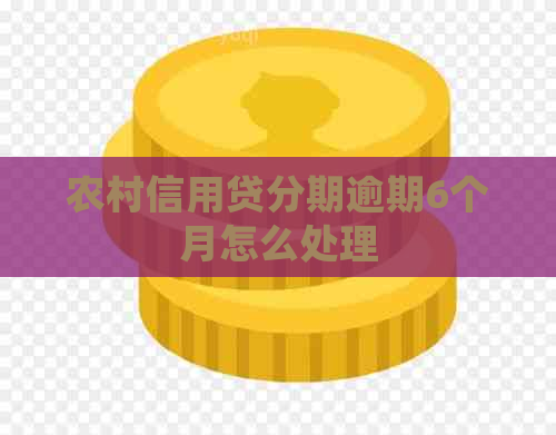 农村信用贷分期逾期6个月怎么处理