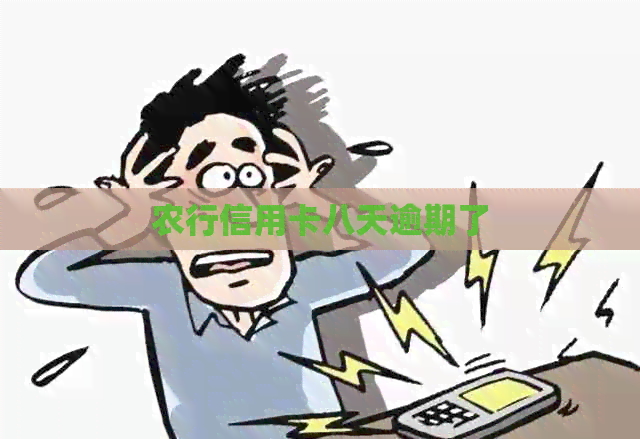 农行信用卡八天逾期了