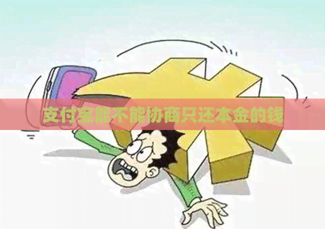 支付宝能不能协商只还本金的钱