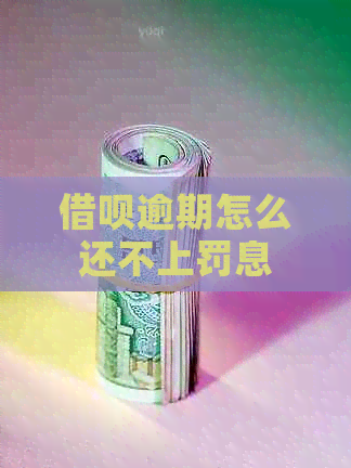 借呗逾期怎么还不上罚息
