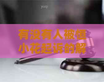 有没有人被恒小花起诉的解决方案