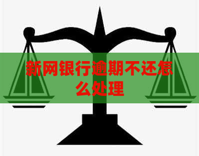 新网银行逾期不还怎么处理