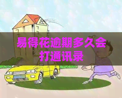 易得花逾期多久会打通讯录