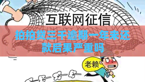 三千逾期一年未还款后果严重吗