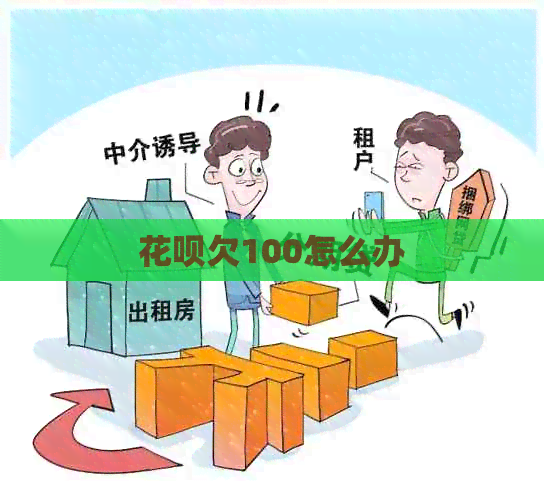 花呗欠100怎么办