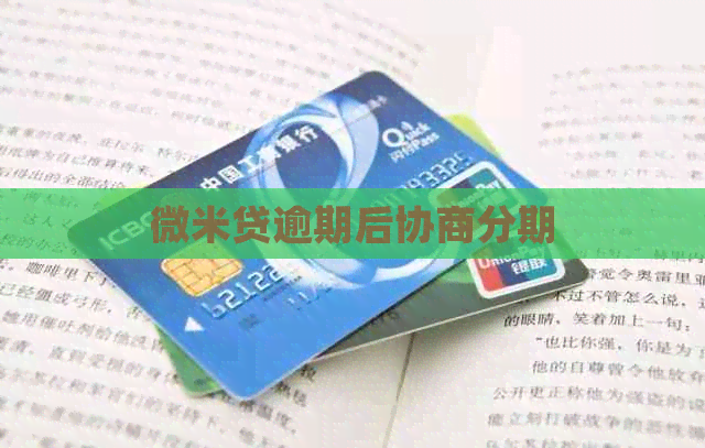 微米贷逾期后协商分期
