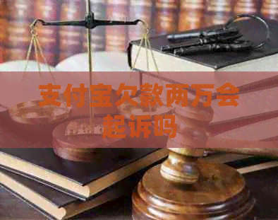 支付宝欠款两万会起诉吗