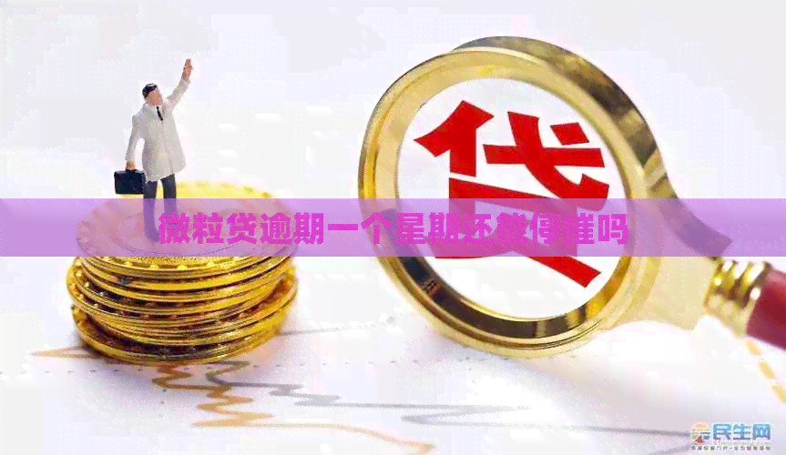 微粒贷逾期一个星期还能停催吗
