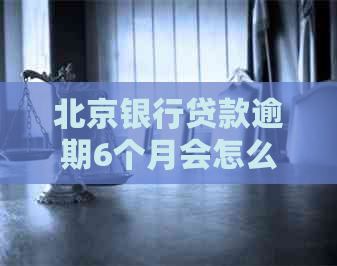 北京银行贷款逾期6个月会怎么处理