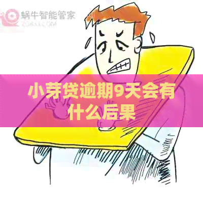 小芽贷逾期9天会有什么后果