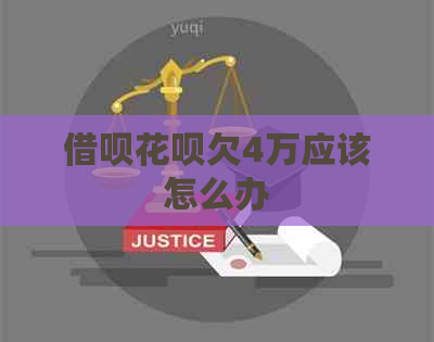 借呗花呗欠4万应该怎么办