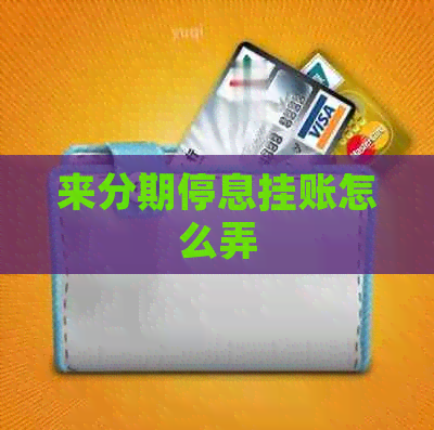 来分期停息挂账怎么弄