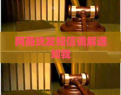 网商贷发短信调解通知我