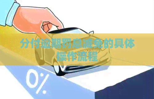 分付逾期罚息减免的具体操作流程