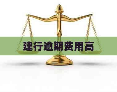 建行逾期费用高