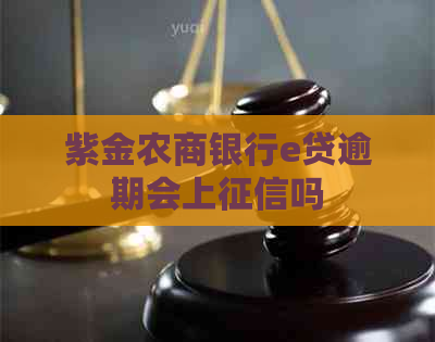紫金农商银行e贷逾期会上吗