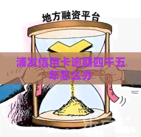 浦发信用卡逾期四千五年怎么办