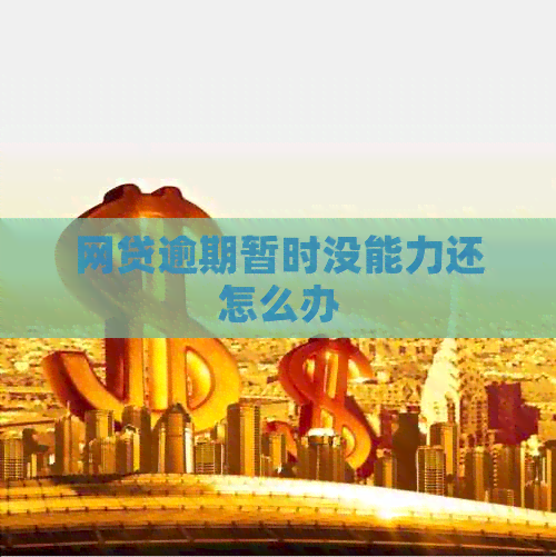 网贷逾期暂时没能力还怎么办