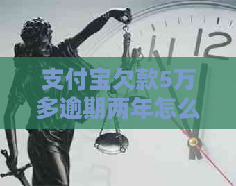 支付宝欠款5万多逾期两年怎么办