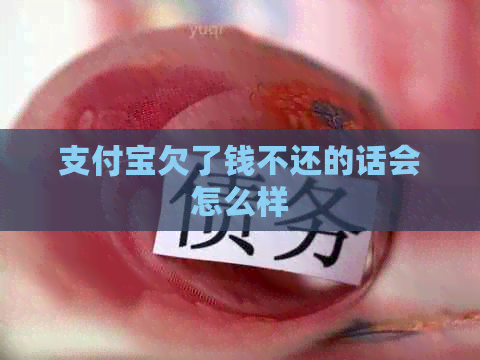 支付宝欠了钱不还的话会怎么样