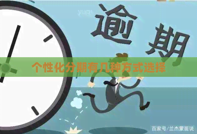个性化分期有几种方式选择