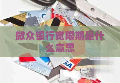 微众银行宽限期是什么意思