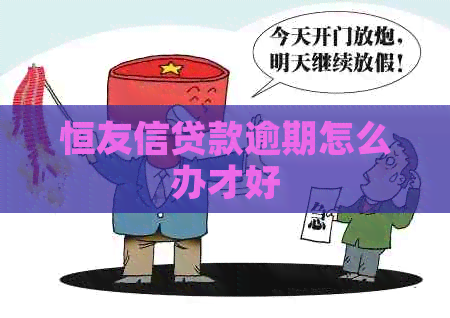 恒友信贷款逾期怎么办才好