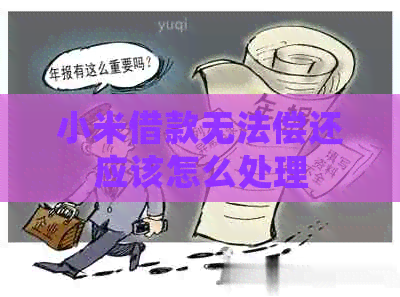 小米借款无法偿还应该怎么处理
