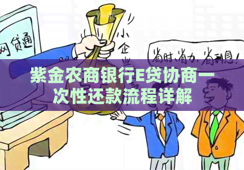 紫金农商银行E贷协商一次性还款流程详解