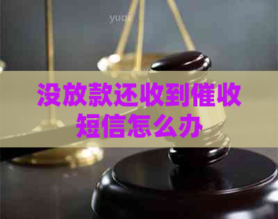 没放款还收到短信怎么办