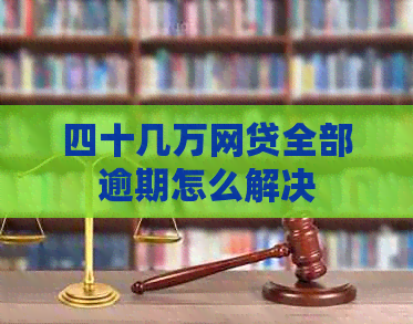 四十几万网贷全部逾期怎么解决