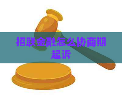 招联金融怎么协商期起诉