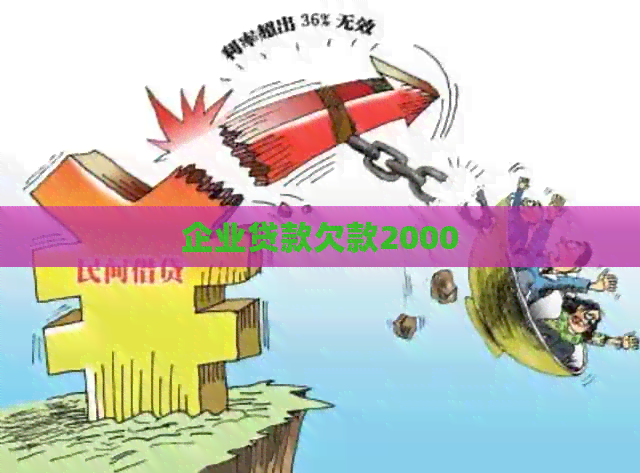 企业贷款欠款2000