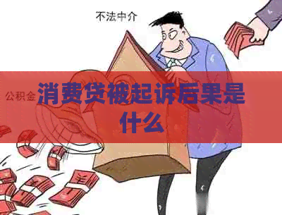消费贷被起诉后果是什么