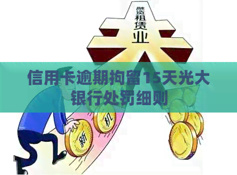 信用卡逾期拘留15天光大银行处罚细则