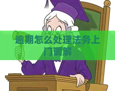 逾期怎么处理法务上门调解