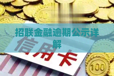 招联金融逾期公示详解
