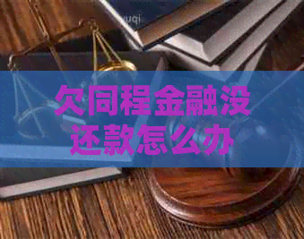 欠同程金融没还款怎么办