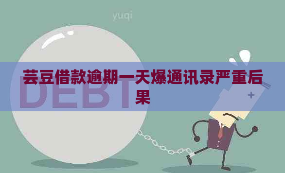 芸豆借款逾期一天爆通讯录严重后果