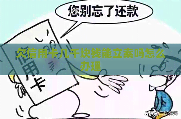 欠信用卡几千块钱能立案吗怎么办理
