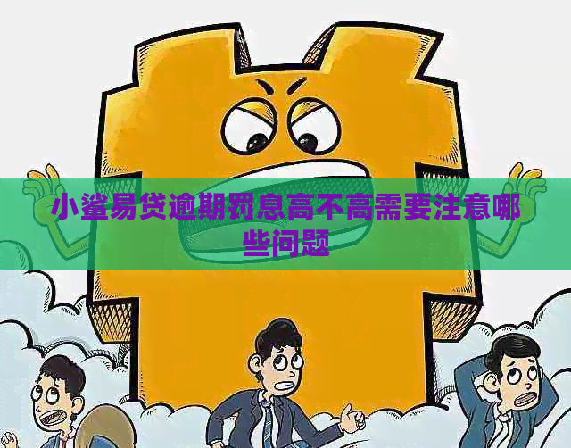 小鲨易贷逾期罚息高不高需要注意哪些问题
