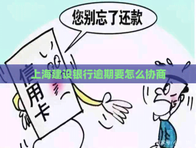 上海建设银行逾期要怎么协商