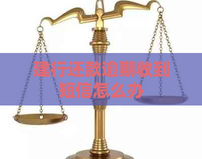 建行还款逾期收到短信怎么办