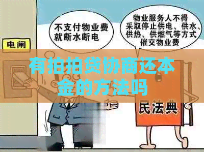 有协商还本金的方法吗