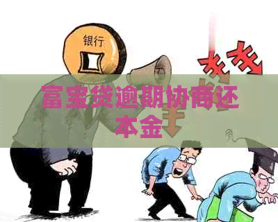 富宝贷逾期协商还本金