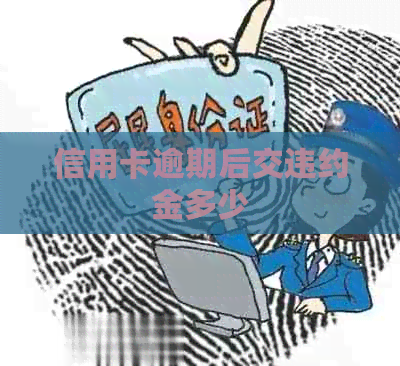信用卡逾期后交违约金多少