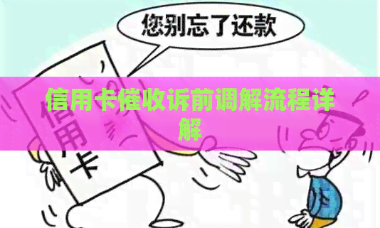 信用卡诉前调解流程详解